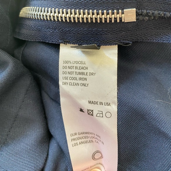 SHAINA MOTE one shoulder crisscross back sleeveless top in Navy - Picture 6 of 6